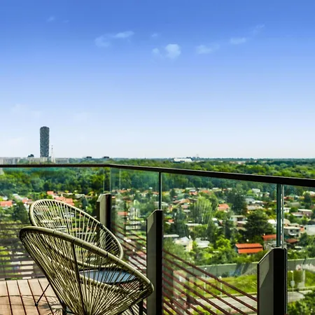 Vienna Sky Apartment I Rooftop Pool I Netflix Buitenkant foto